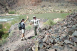 In de Grand Canyon with a dear friend